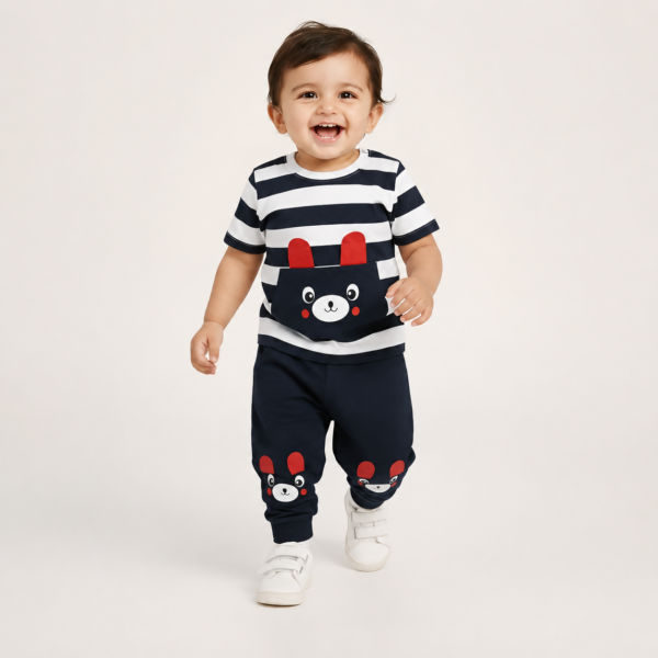 2-Pc Applique T-shirt & Joggers Set